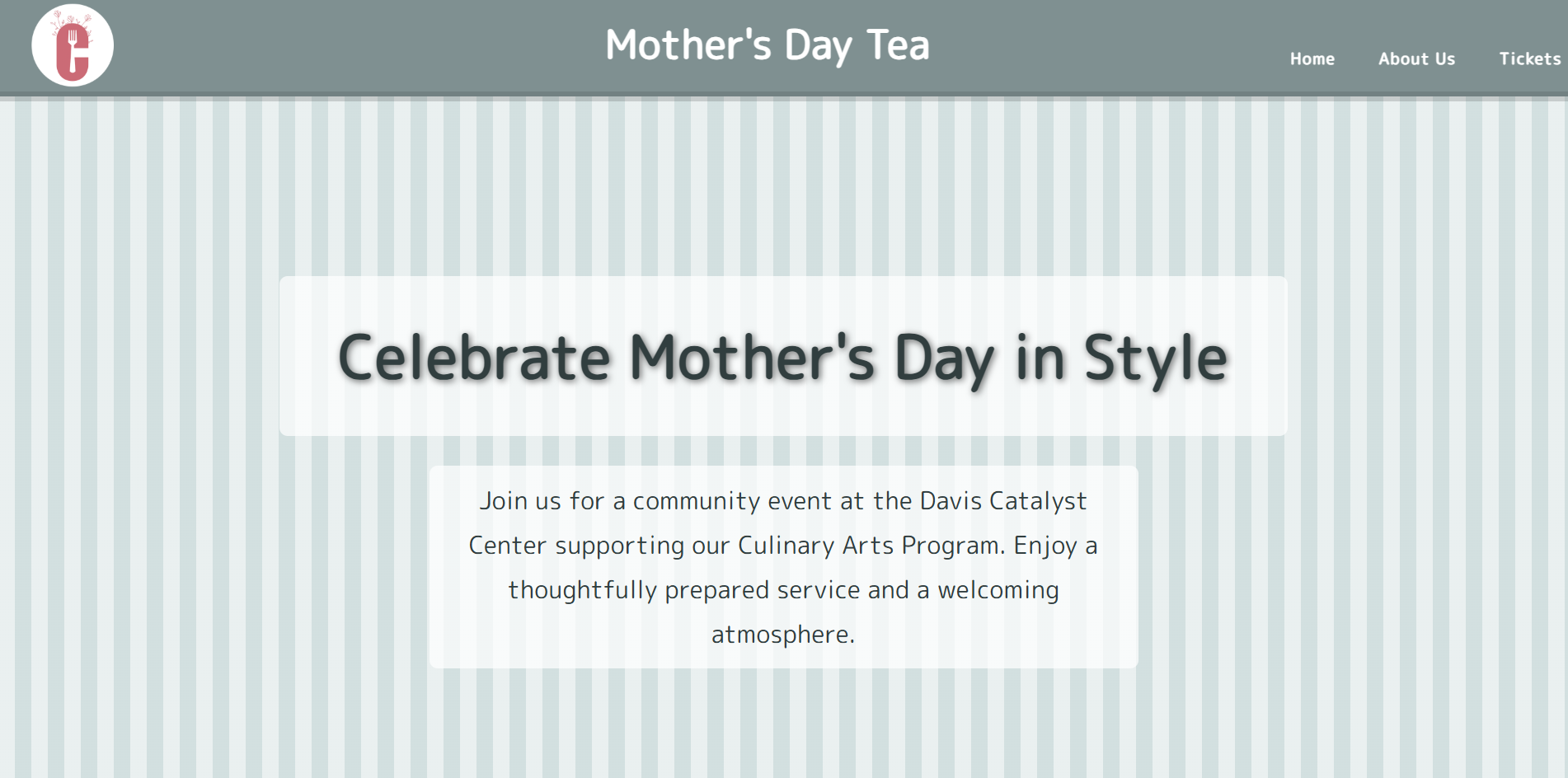 Mothers Day Tea Website