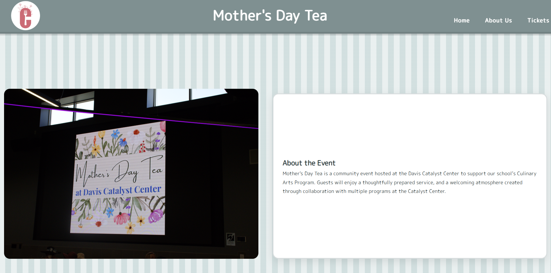 Mothers Day Tea Website