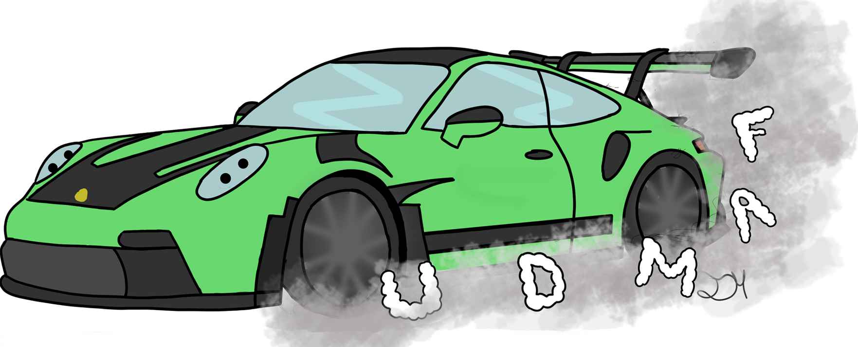 UDMAF Porche sticker